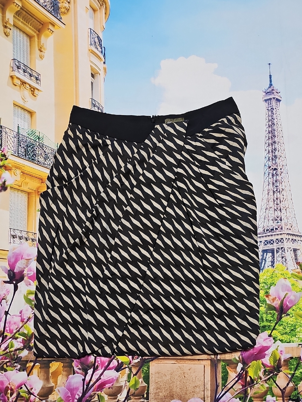 Anthropologie fei Silk‎ Blend Straight Lined Pencil Skirt Size 4